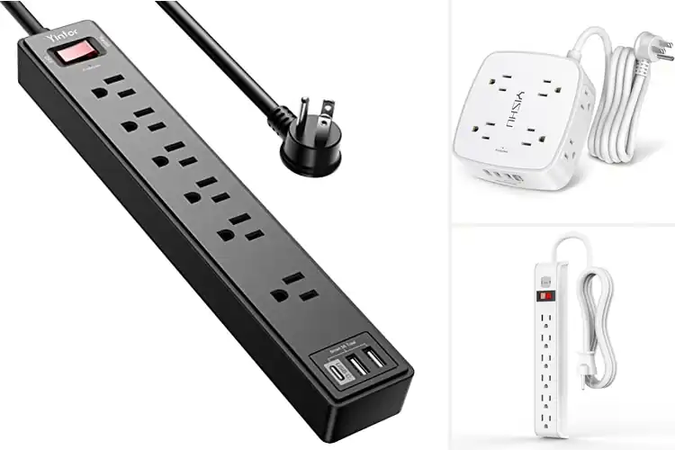 Detailed view of Best 6 Foot Extension Cord Power Strip