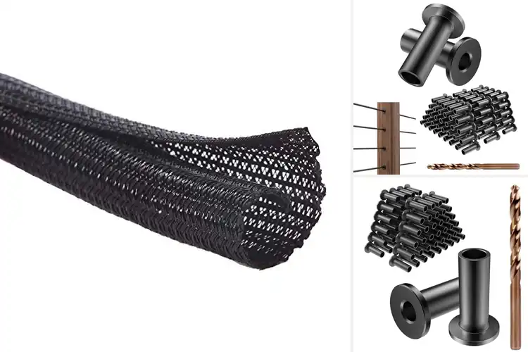 Detailed view of Best Black Cable Protector Sleeve