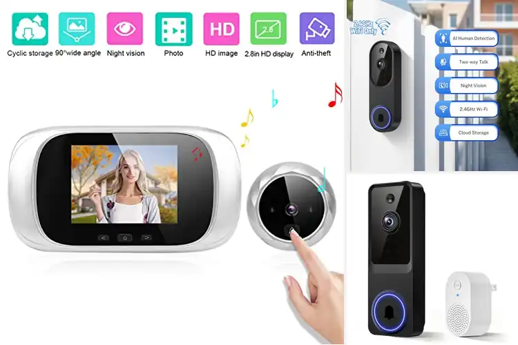 Detailed view of Best Infrared Night Vision Doorbells