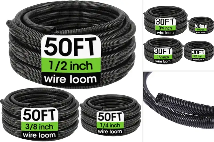Detailed view of Best Wire Loom Tubing: UL Recognized, Pet-Proof & Flexible